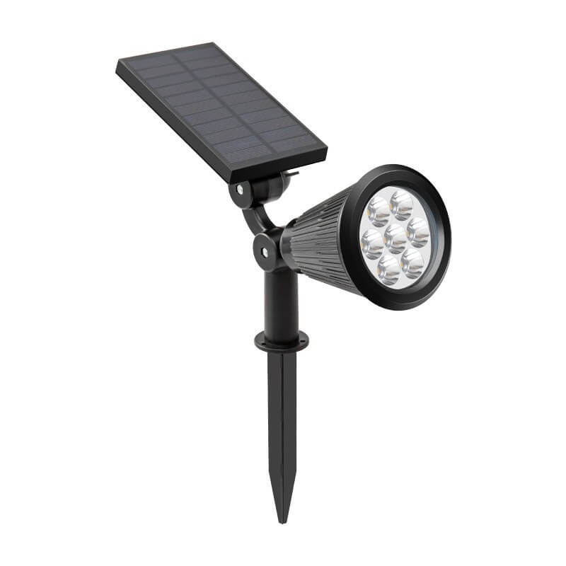 Solar Waterproof ABS Rotatable LED Outdoor Lawn Insert Landscape Light