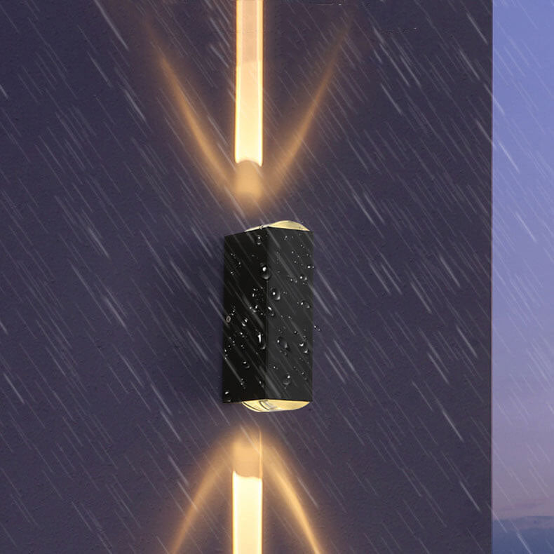 Modern Rectangular LED Outdoor Wall Sconce Lamp