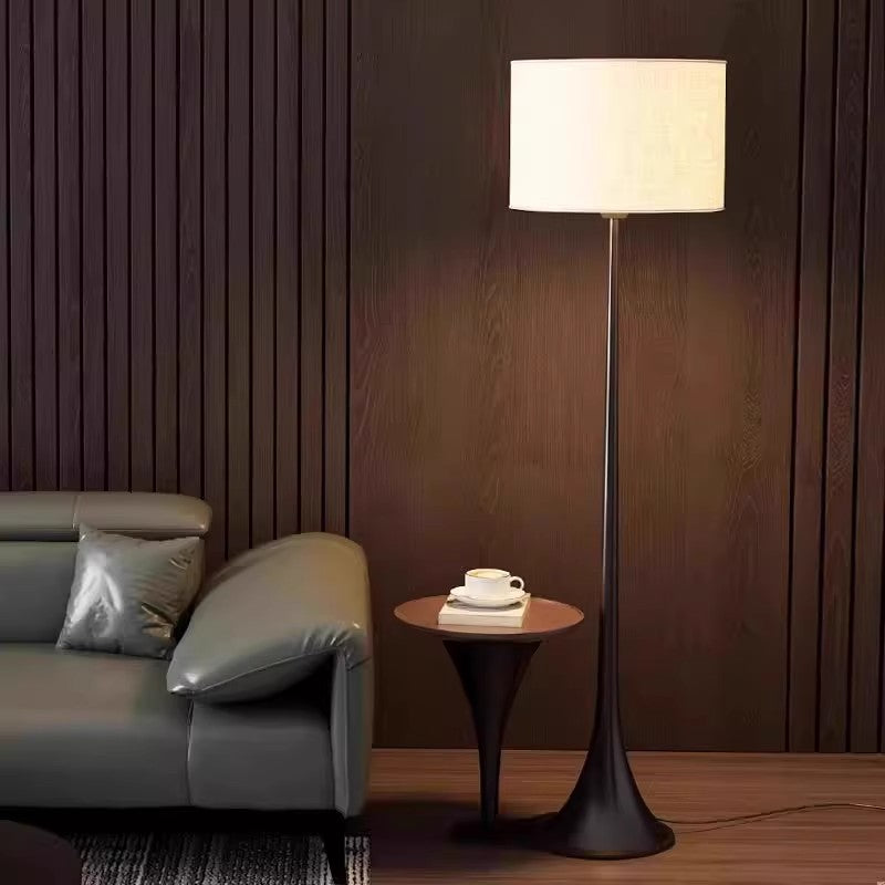 Mid-Century Modern Floor Lamp with Storage and Dimming