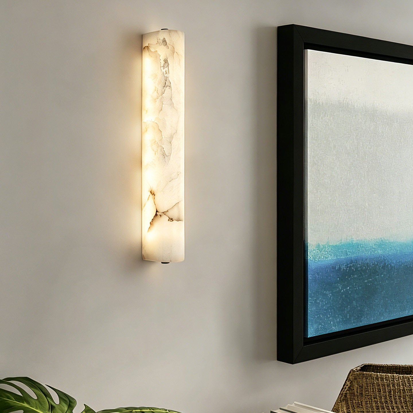 Ösedum Pillar Marble Wall Light