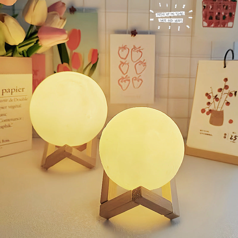 Moon Planet Night Light for Bedroom Desktop Decoration