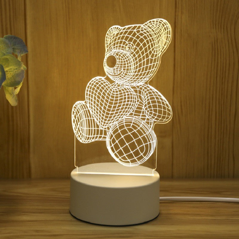 Smart Voice Control 3D LED Night Light