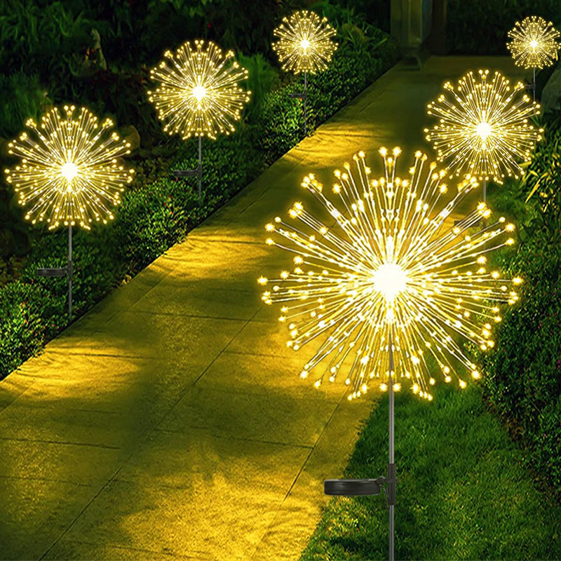 Solar Powered Firework Garden Light
