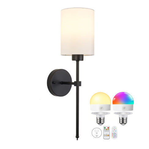 Rechargeable Fabric Wall Lamp with Remote Control