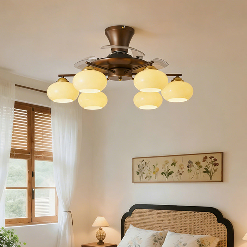 Retro Ceiling Fan Light with Full Spectrum Illumination