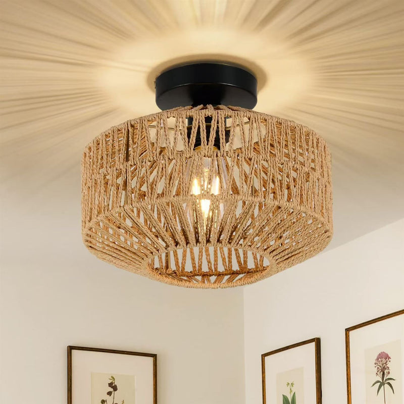 Rattan Ceiling Lamp