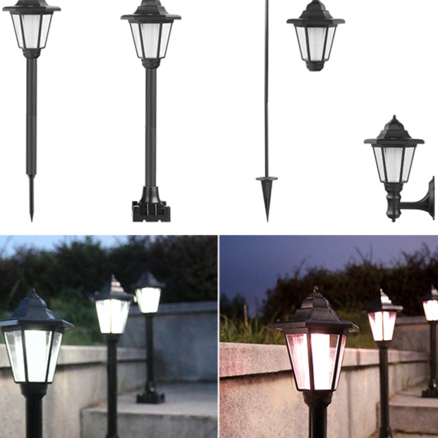 Hexagon Solar Garden Lights Outdoor Lighting