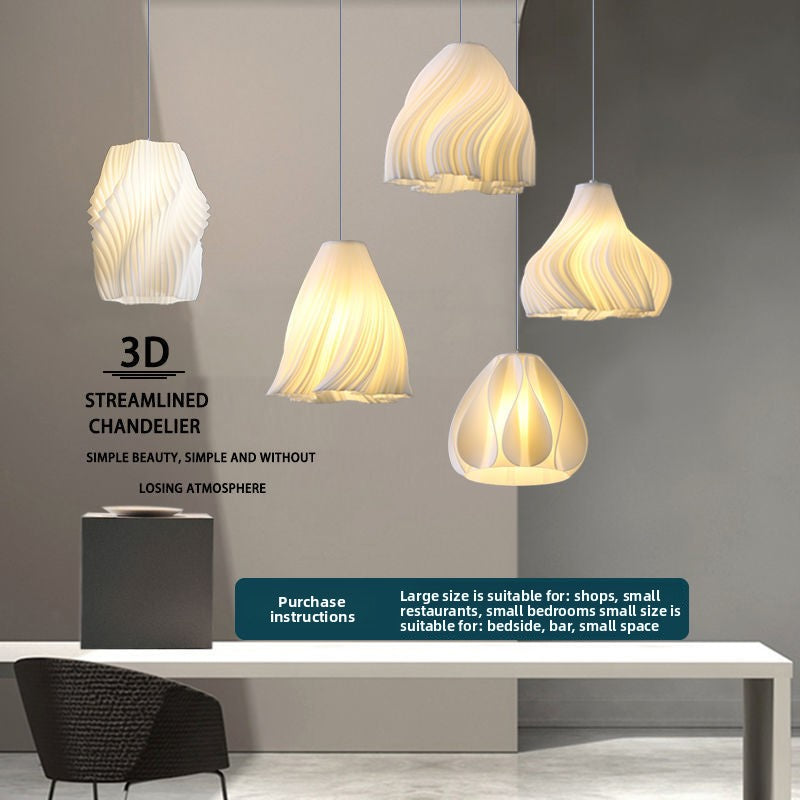 Nordic 3D LED Hanging Chandelier Light