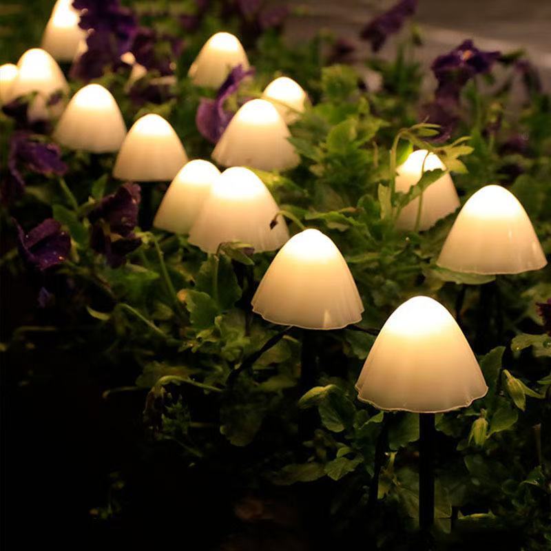 Cross-Border Solar Mushroom Lights Garden Lawn Courtyard Lights Outdoor Waterproof Camping Decorative Lights New Year Atmosphere