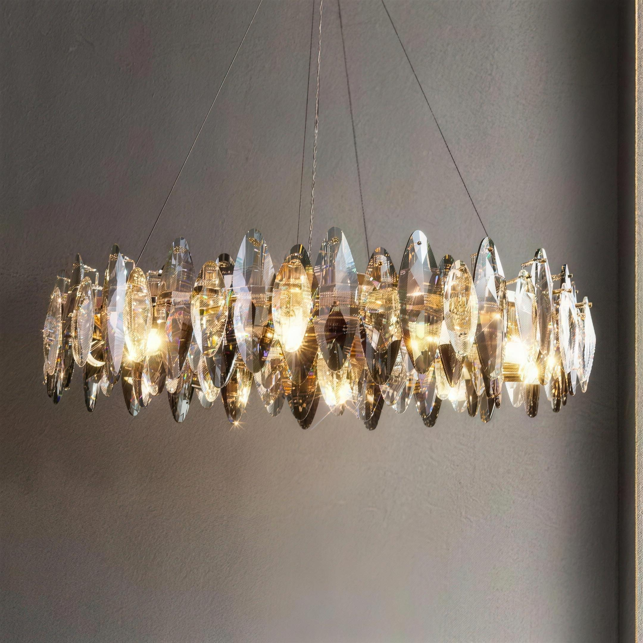 Ösedum Facet Crystal Chandelier