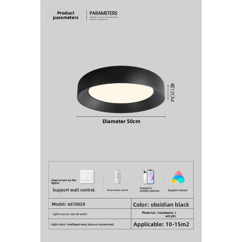 Italian Minimalist LED Ceiling Lamp | Full Spectrum Light | Living Room Bedroom