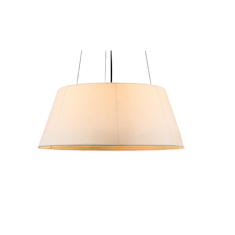 Wabi-Sabi Fabric Chandelier | Rustic Linen Pendant Light for Dining Room & Living Room