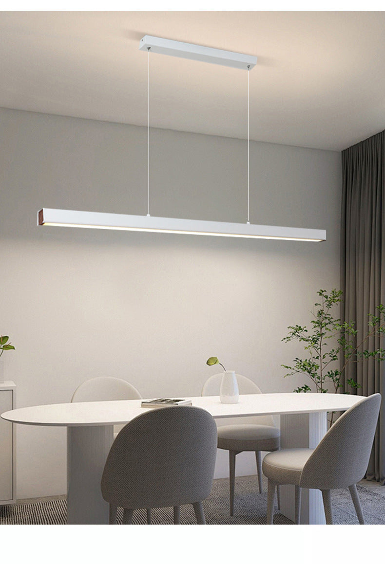 Modern LED Chandelier | Adjustable Height Pendant Light | Dining Room Living Room