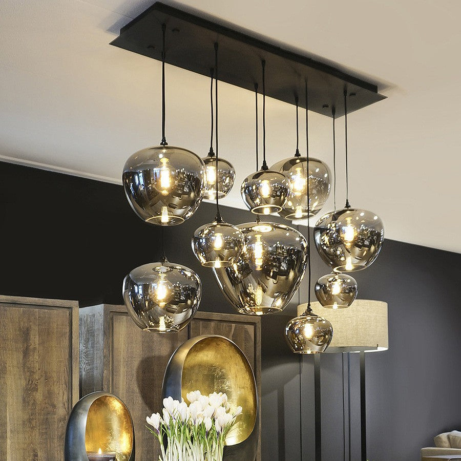 Modern Industrial Glass Pendant Lamp | Bar-Style Hanging Light | Loft Dining Kitchen
