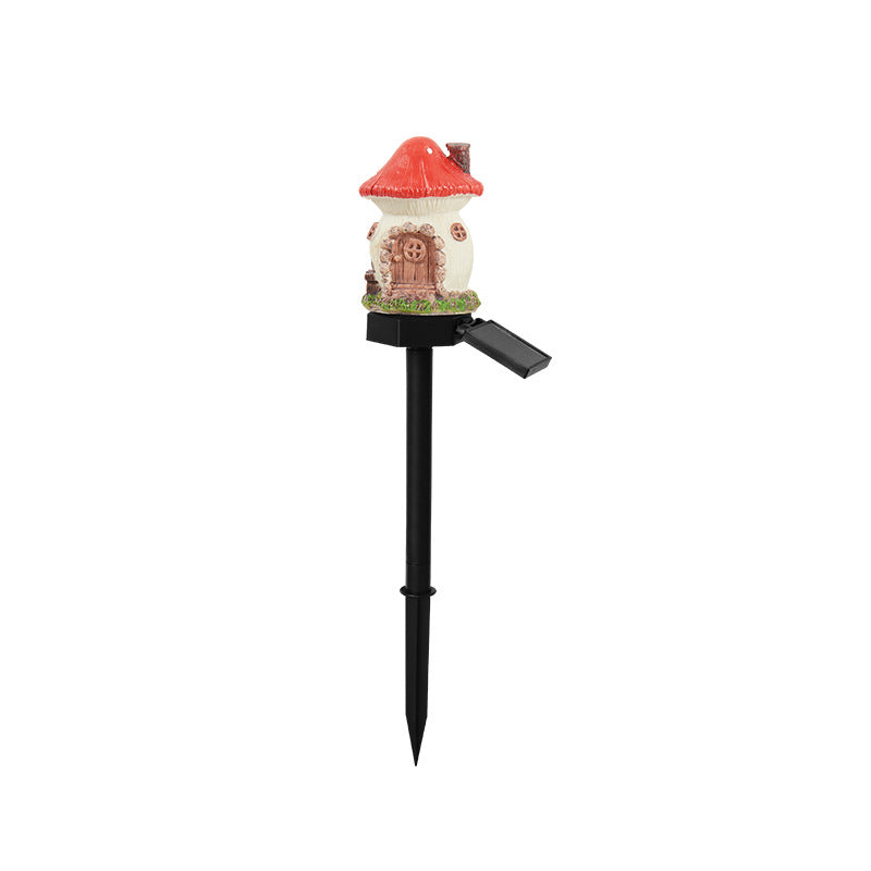 Solar Powered Resin Ground Lamp for Garden Decoration