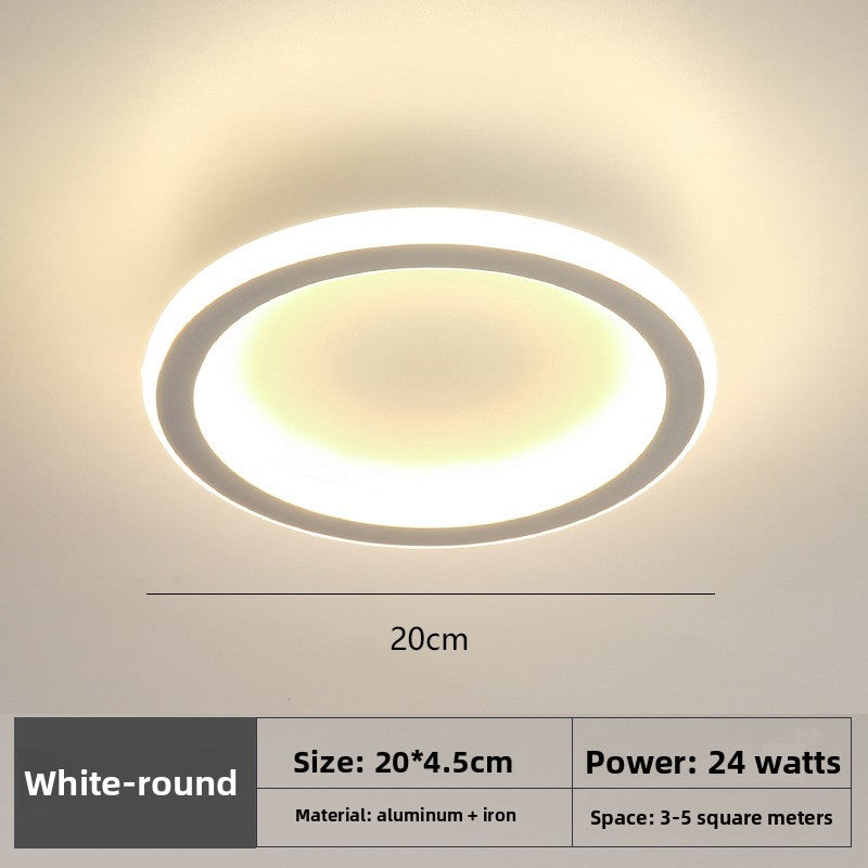 Ultra-Thin LED Ceiling Lamp | Slim Flush Mount Light | Modern Bedroom Living Room