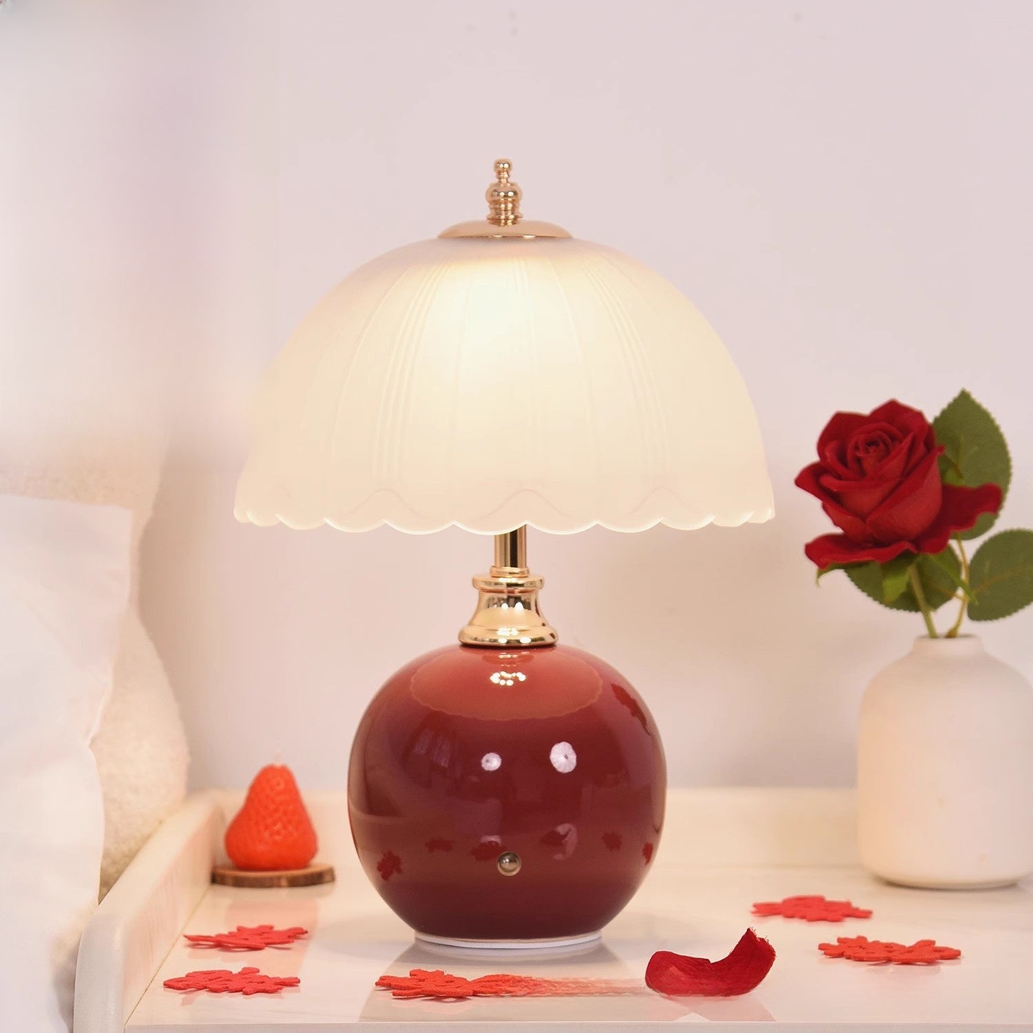 Bedside Ambient Table Lamp | Warm Glow Night Light | Bedroom Décor Sleep Aid