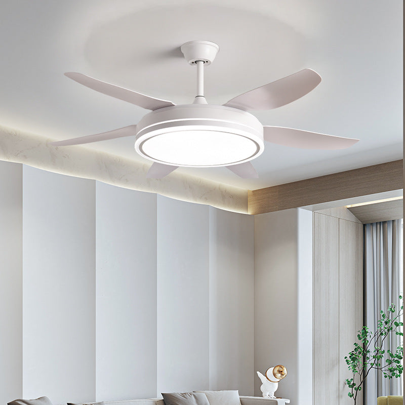 Smart Ceiling Fan Light with Voice & Remote Control | Integrated LED | Modern Living Room Bedroom