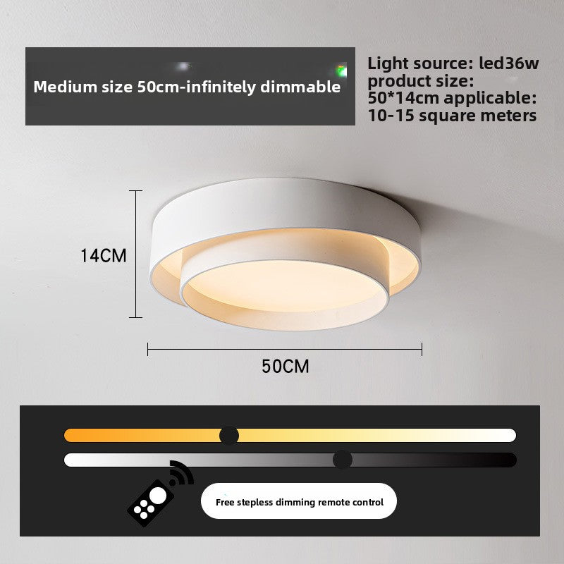 Square LED Ceiling Light | Dimmable Flush Mount Panel Lamp | Bedroom Office Living Room