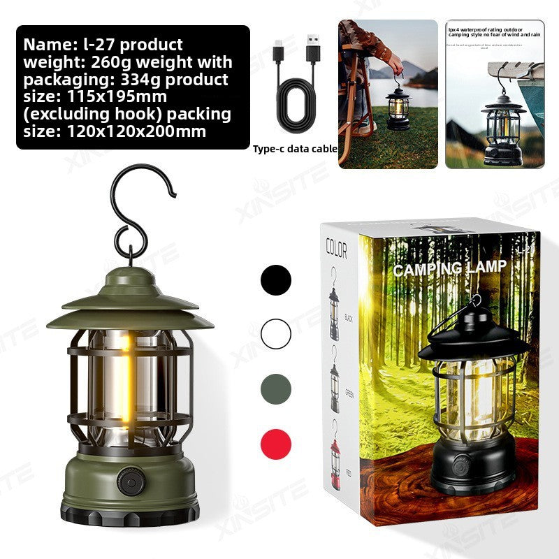 Portable LED Camping Lantern | Rechargeable Tent Light | Outdoor Hiking Adventure