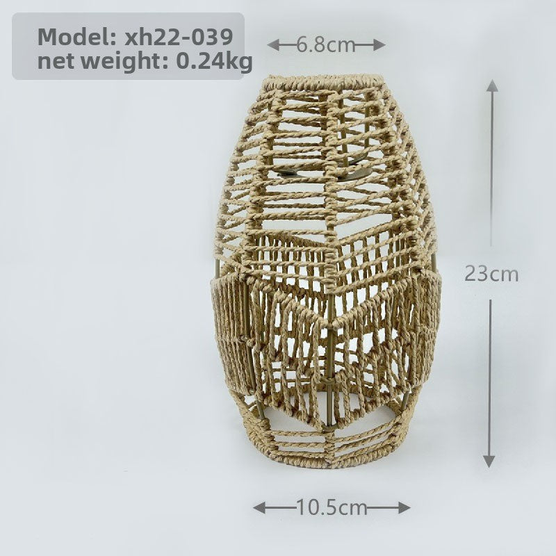 Woven Paper Rope Chandelier Lampshade