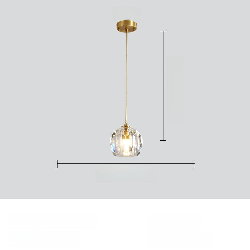 Modern Crystal Bedroom Chandelier | Light Luxury LED Ceiling Pendant | Living Room Statement Light