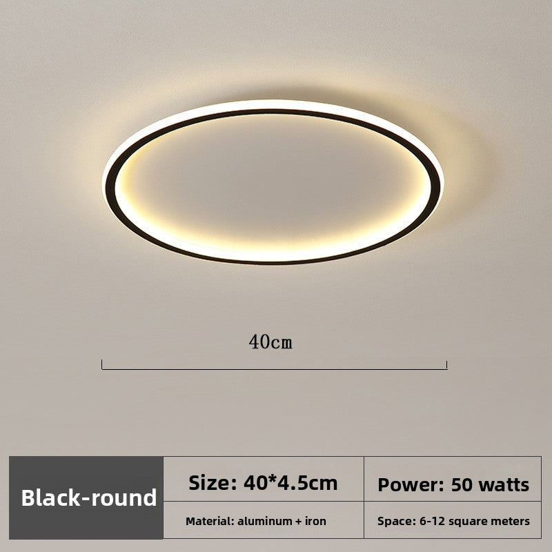 Ultra-Thin LED Ceiling Lamp | Slim Flush Mount Light | Modern Bedroom Living Room