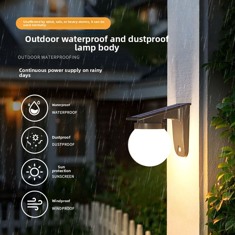 Solar Powered Outdoor Wall Lamp