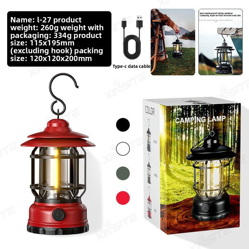Portable LED Camping Lantern | Rechargeable Tent Light | Outdoor Hiking Adventure