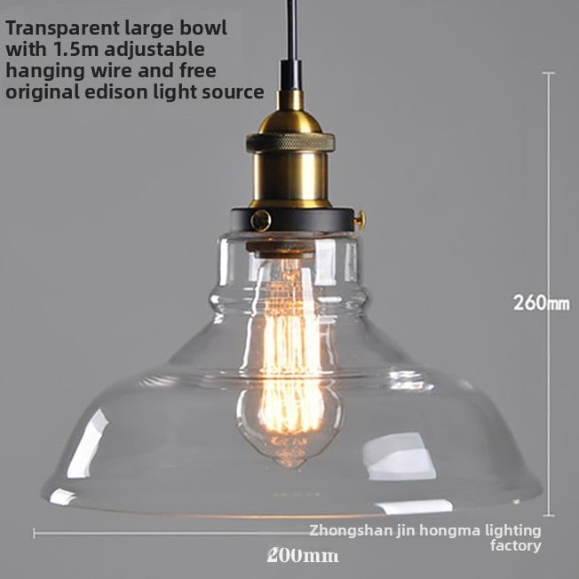 Retro Glass Globe Chandelier | Creative Hanging Pendant Light | Dining Room Cafe Bar
