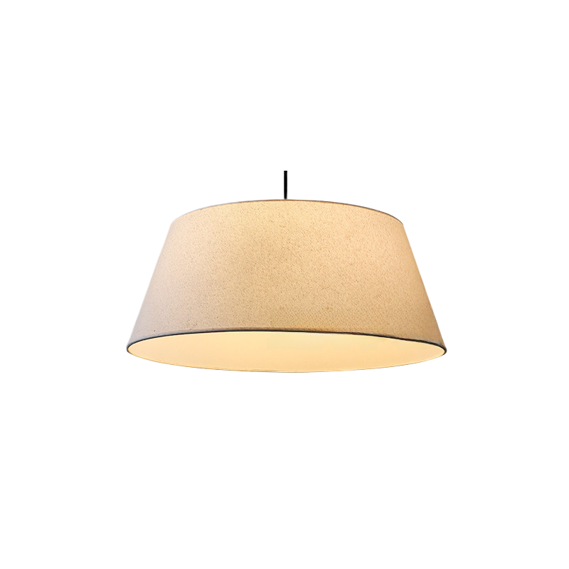 Wabi-Sabi Fabric Chandelier | Rustic Linen Pendant Light for Dining Room & Living Room