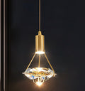 Diamond Crystal LED Chandelier | Modern Minimalist Luxury Ceiling Light | Living Room Bedroom