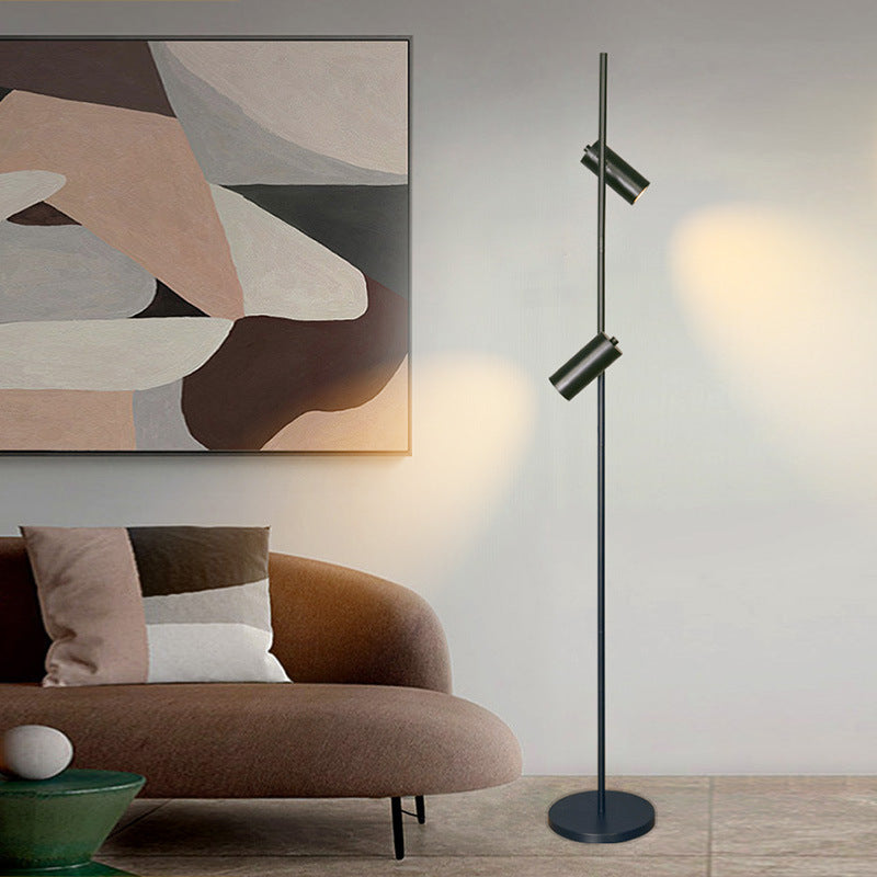 Adjustable 3-Head Floor Lamp | Tri-Color LED Standing Light | Living Room Office Reading