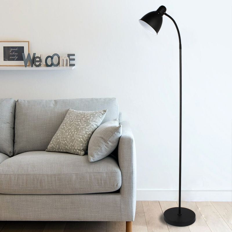 Scandinavian LED Floor Lamp | Eye-Care Standing Light | Minimalist Reading Lamp for Living Room