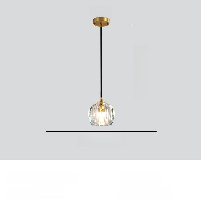 Modern Crystal Bedroom Chandelier | Light Luxury LED Ceiling Pendant | Living Room Statement Light
