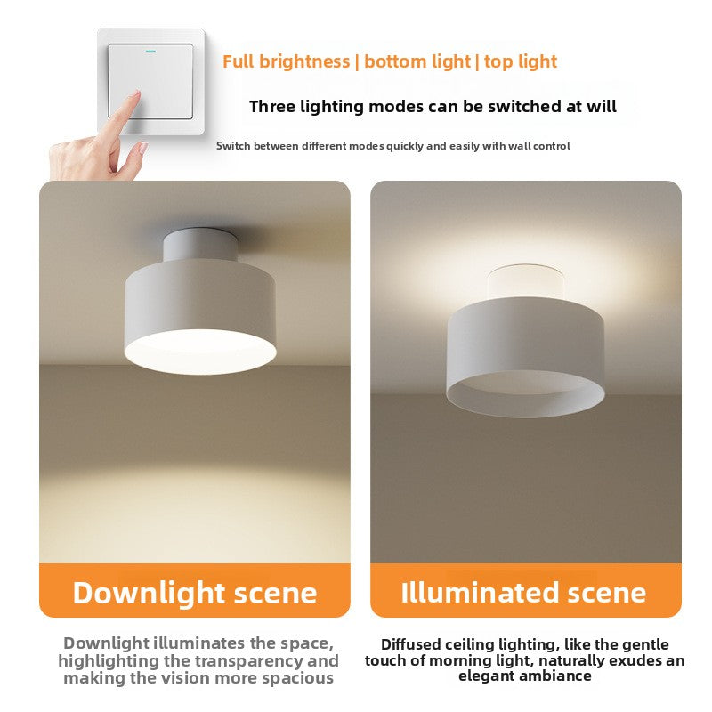 Round Surface-Mounted LED Downlight | Flush Ceiling Spotlight | Living Room Office Retail