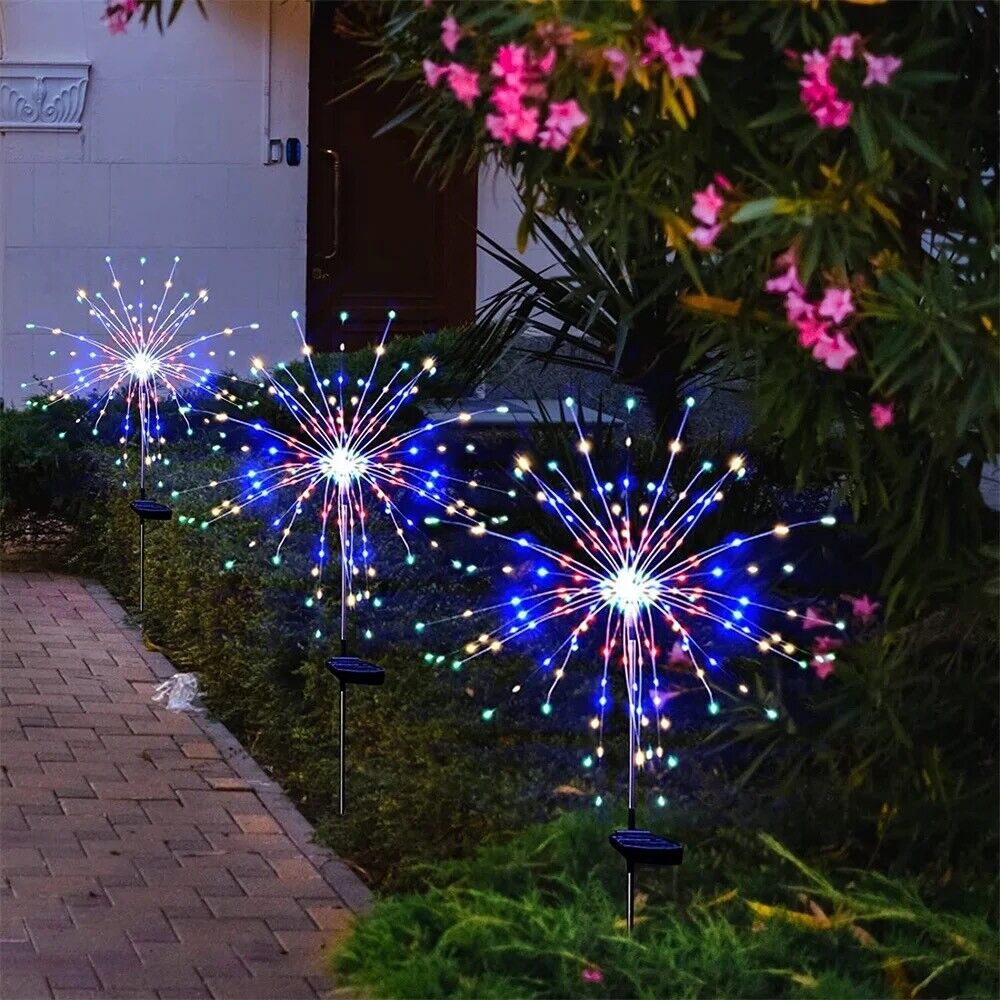 Solar Powered Firework Garden Light