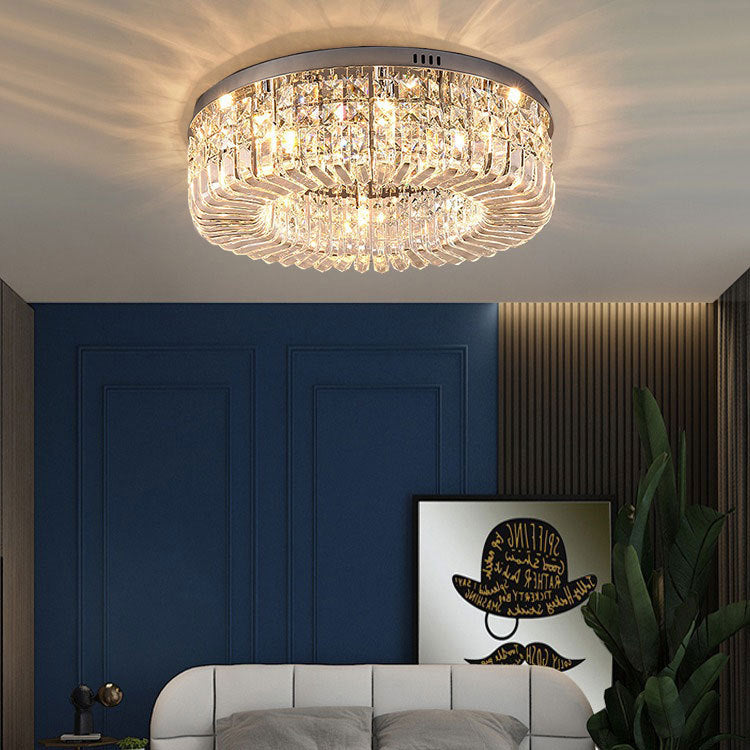 Crystal LED Ceiling Light | Luxury Dimmable Chandelier | Living Room Bedroom Dining