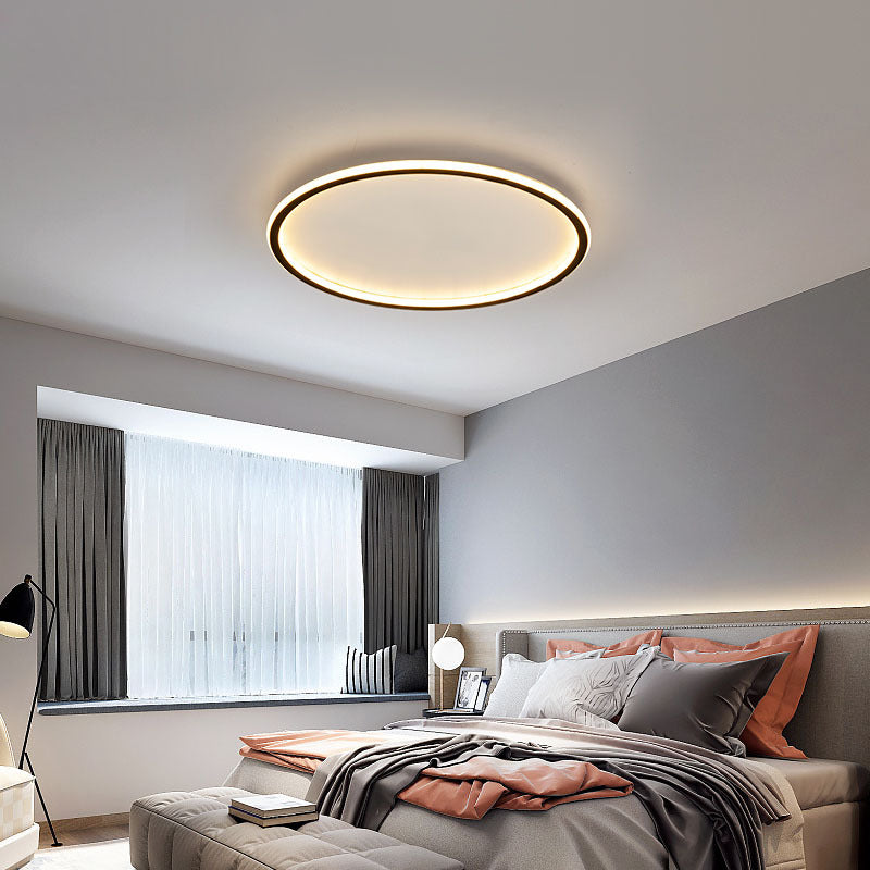 Ultra-Thin LED Ceiling Lamp | Slim Flush Mount Light | Modern Bedroom Living Room