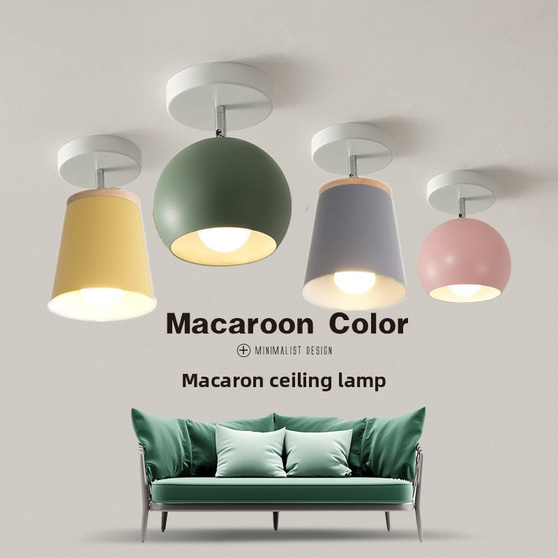 Macaron Colorful LED Ceiling Lamp | Playful Flush Mount Light | Kids Bedroom Nursery