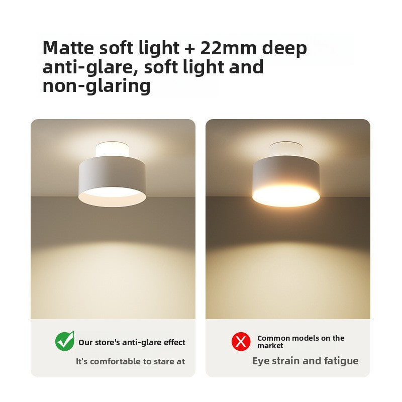 Round Surface-Mounted LED Downlight | Flush Ceiling Spotlight | Living Room Office Retail