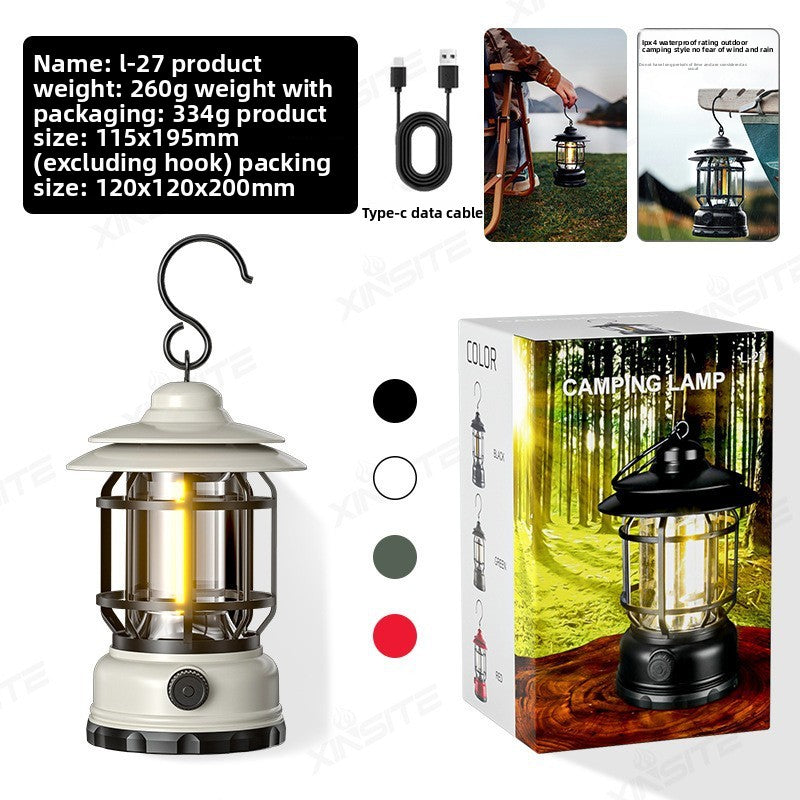 Portable LED Camping Lantern | Rechargeable Tent Light | Outdoor Hiking Adventure