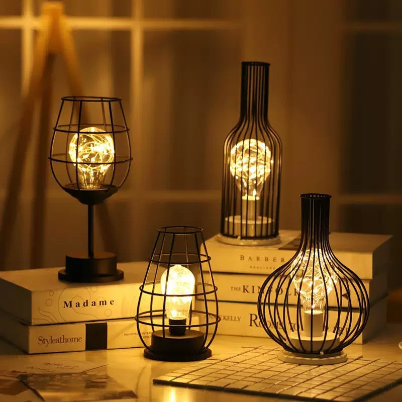 Vintage Iron Table Lamp for Home Decoration