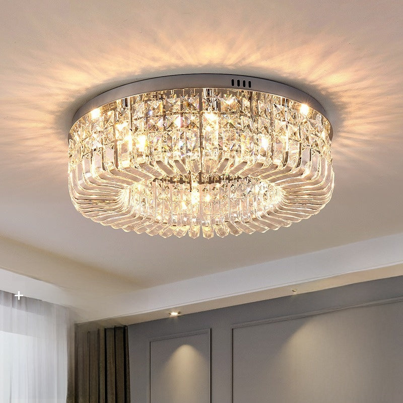 Crystal LED Ceiling Light | Luxury Dimmable Chandelier | Living Room Bedroom Dining