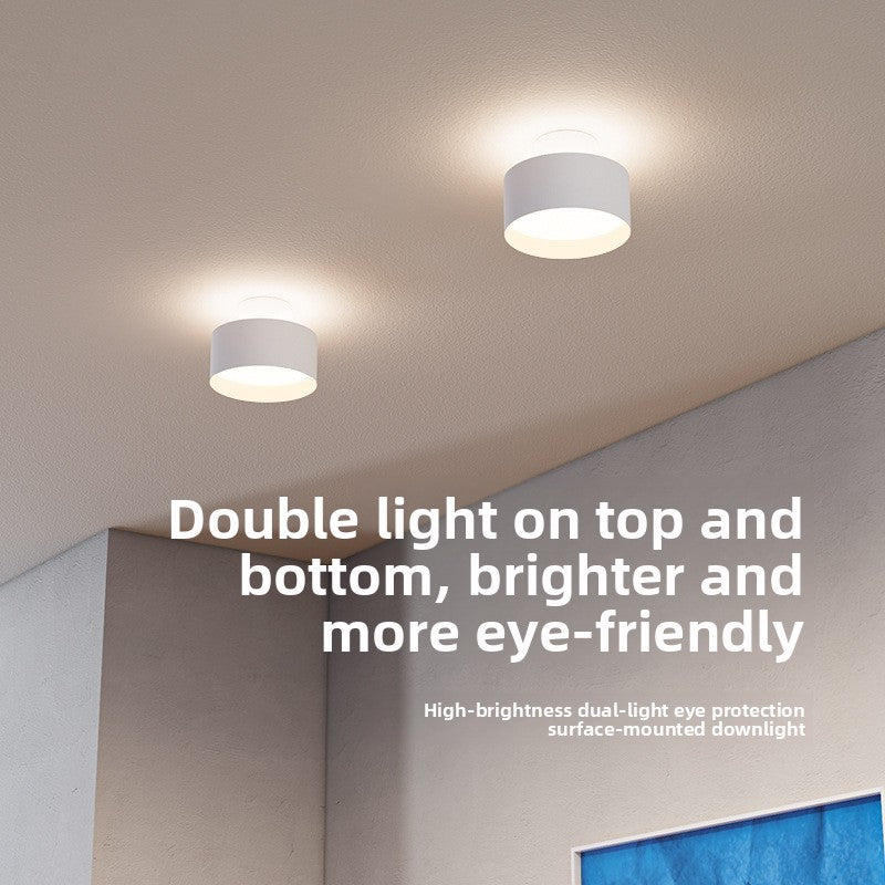 Round Surface-Mounted LED Downlight | Flush Ceiling Spotlight | Living Room Office Retail