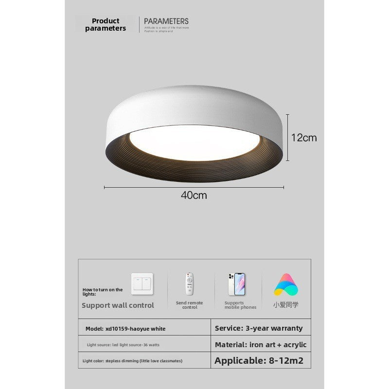 Italian Minimalist LED Ceiling Lamp | Full Spectrum Light | Living Room Bedroom