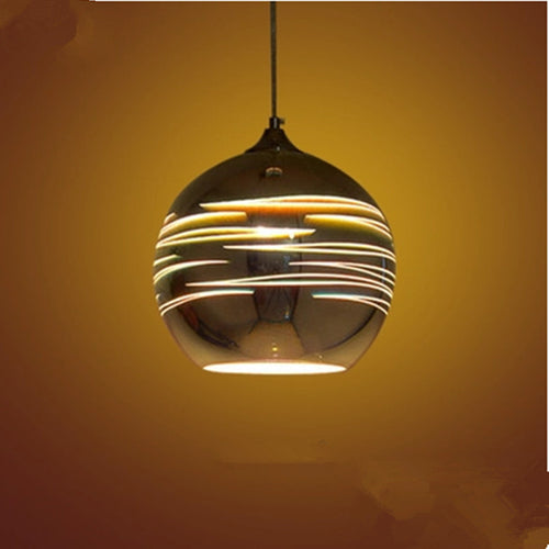 3D color glass spherical chandelier