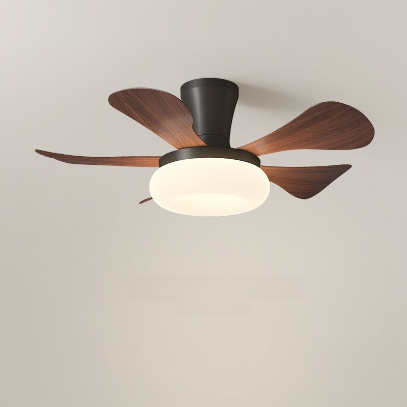 Retro Integrated Ceiling Fan with Light