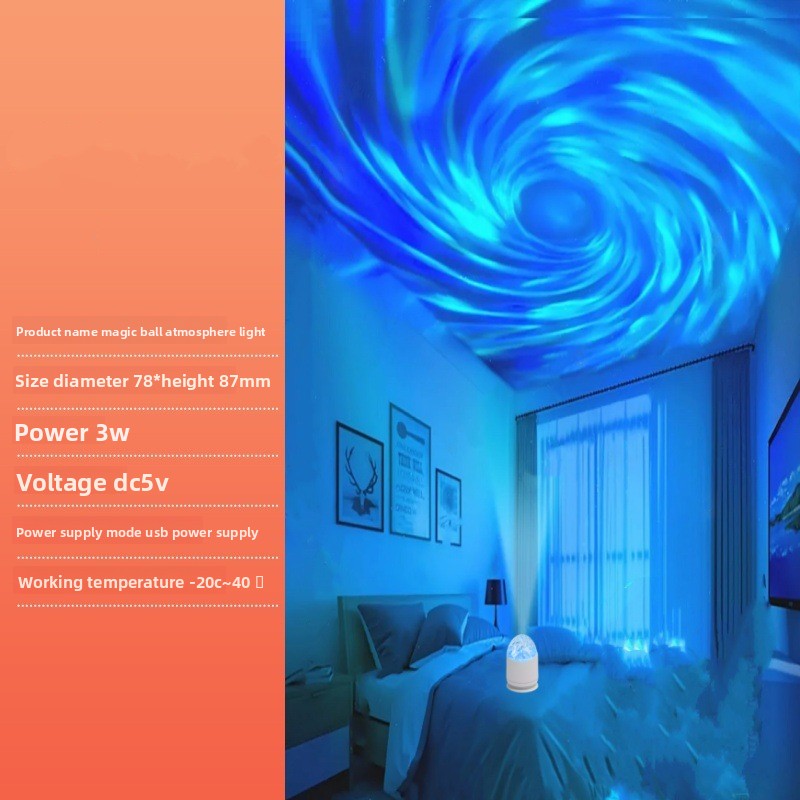 Aurora Projection Night Light with Remote