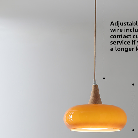 Scandinavian Wood Pendant Ceiling Light | Nordic Hanging Lamp | Dining Room Kitchen